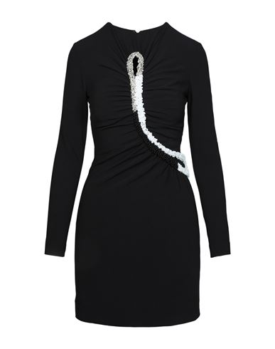 Shop Stella Mccartney Leah Embellished Cutout Mini Dress Woman Mini Dress Black Size 10-12 Rayon, Acetate