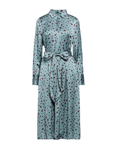 Anonyme Designers Woman Midi Dress Pastel Blue Size 8 Polyester