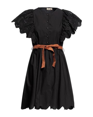 Shop Dixie Woman Mini Dress Black Size Xs Cotton