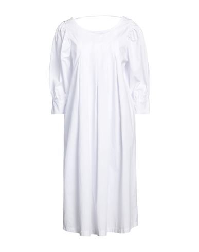 Dixie Woman Midi Dress White Size 0 Cotton