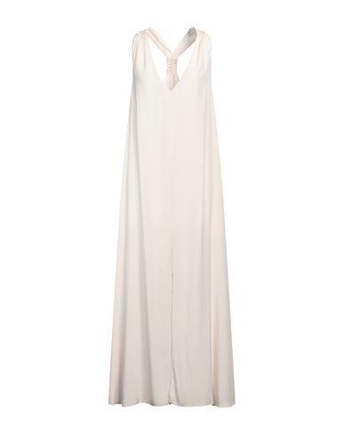 Shop Patrizia Pepe Woman Maxi Dress Ivory Size 4 Viscose In White