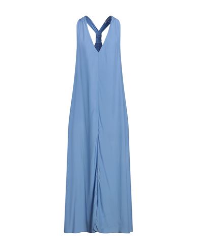 Patrizia Pepe Woman Maxi Dress Light Blue Size 8 Viscose