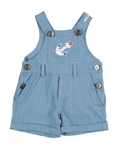 Shop Monnalisa Newborn Boy Baby Jumpsuits & Overalls Blue Size 3 Lyocell