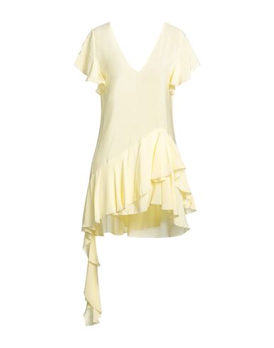 Shop Marni Woman Mini Dress Yellow Size 8 Silk