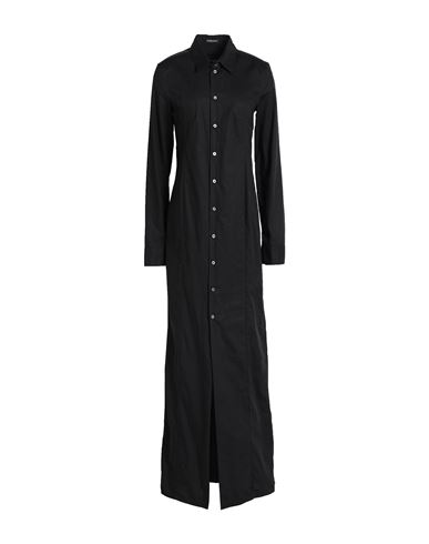 Shop Ann Demeulemeester Woman Maxi Dress Black Size 10 Cotton