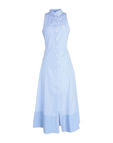 Shop Tommy Hilfiger Hilfiger Collection Woman Maxi Dress Blue Size 10 Cotton