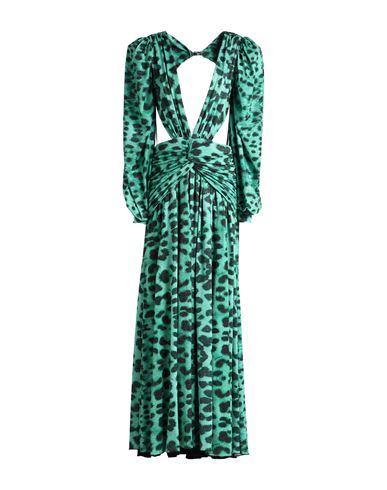 Odi Et Amo Woman Maxi Dress Green Size 6 Polyester, Elastane