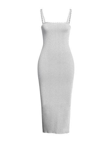 Midi-Kleid Damen Silber 34,38 Damen