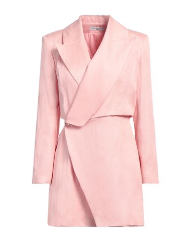 Maria Vittoria Paolillo Mvp Woman Mini Dress Pink Size 8 Viscose, Linen, Cotton, Polyester