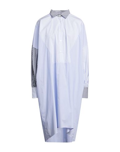 Shop Alessandro Gherardeschi Woman Midi Dress Light Blue Size 6 Cotton