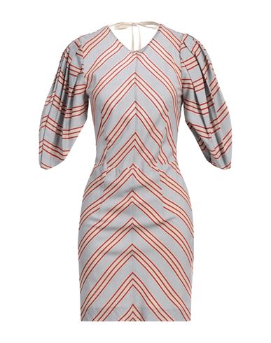 Shop Tela Woman Mini Dress Grey Size 4 Viscose, Polyamide
