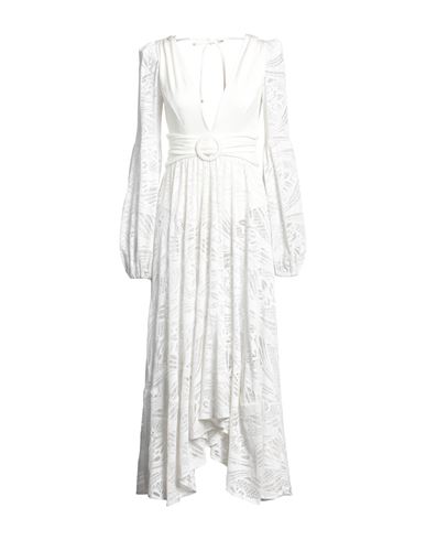 Shop Patbo Woman Maxi Dress White Size S Polyamide, Elastane, Polyester