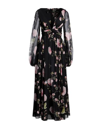 Giambattista Valli Woman Maxi Dress Black Size 8 Silk