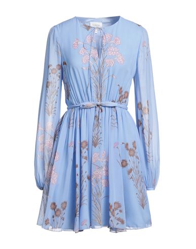 Shop Giambattista Valli Woman Mini Dress Light Blue Size 4 Silk