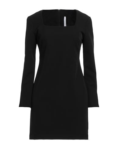 Shop Imperial Woman Mini Dress Black Size L Polyester, Elastane