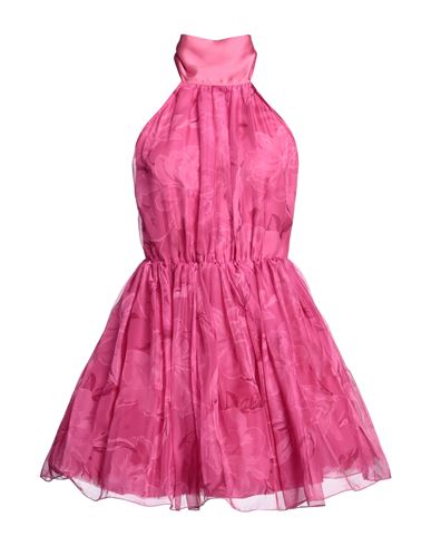 Shop Shiki Woman Mini Dress Fuchsia Size 8 Polyester In Pink