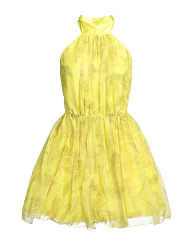 Shop Shiki Woman Mini Dress Acid Green Size 10 Polyester