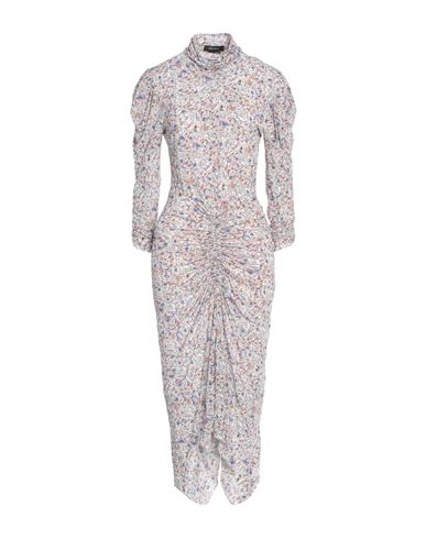 Shop Isabel Marant Woman Midi Dress White Size 8 Viscose, Elastane