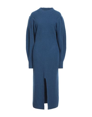 Shop Isabel Marant Woman Midi Dress Blue Size 6 Cashmere, Wool