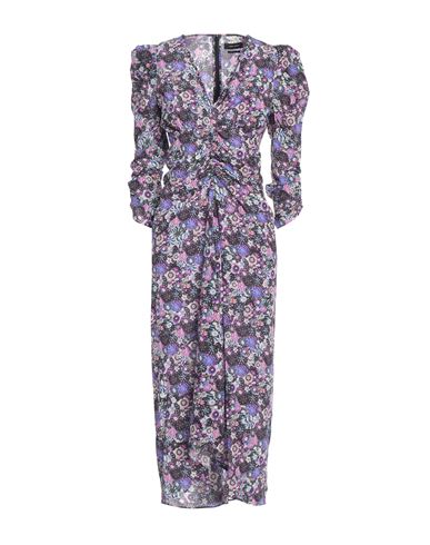 Shop Isabel Marant Woman Maxi Dress Purple Size 4 Silk, Elastane
