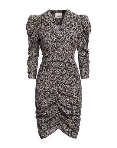 Shop Isabel Marant Woman Midi Dress Black Size 4 Silk, Elastane