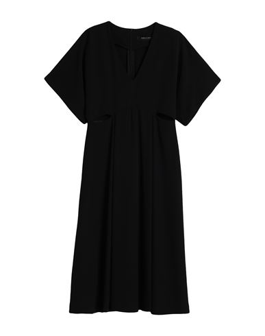 Emma & Gaia Woman Midi Dress Black Size 6 Polyester, Elastane