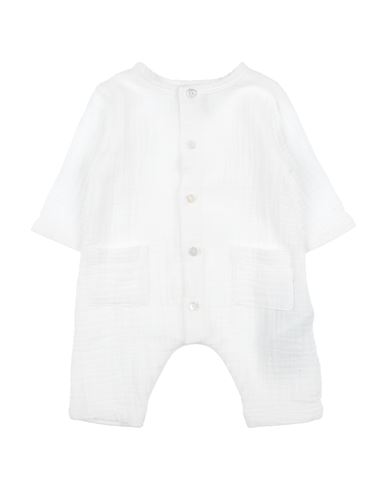 Shop Le Petit Coco Newborn Girl Baby Jumpsuits & Overalls White Size 1 Cotton