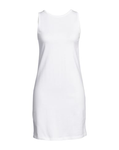 Shop Majestic Filatures Woman Mini Dress White Size 1 Organic Cotton
