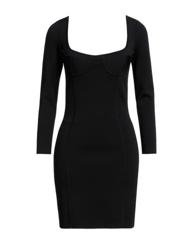 Celine Woman Mini Dress Black Size M Viscose, Polyester