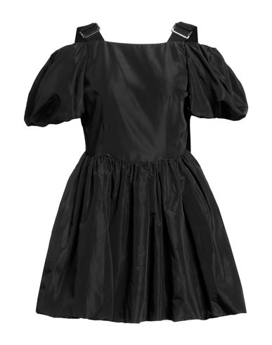 Shop Simone Rocha Woman Mini Dress Black Size 2 Acetate, Polyester, Cotton, Viscose
