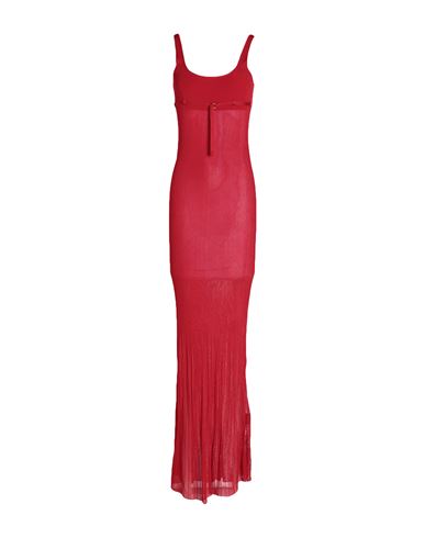 Shop Jacquemus Woman Maxi Dress Red Size 6 Recycled Polyester, Polyester, Polyamide