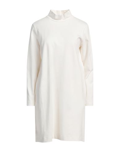 European Culture Woman Mini Dress Off White Size Xl Viscose, Polyamide, Elastane