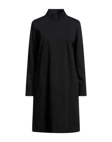European Culture Woman Mini Dress Black Size Xxl Viscose, Polyamide, Elastane