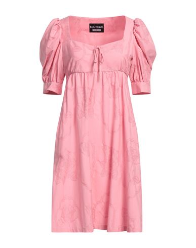 Shop Boutique Moschino Woman Mini Dress Pink Size 6 Cotton, Viscose