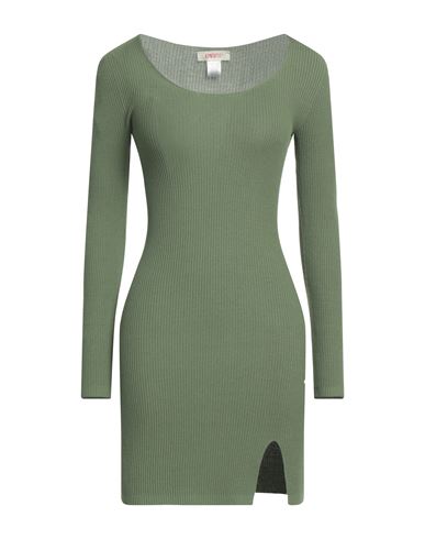 Shop Kontatto Woman Mini Dress Military Green Size Onesize Viscose, Polyester