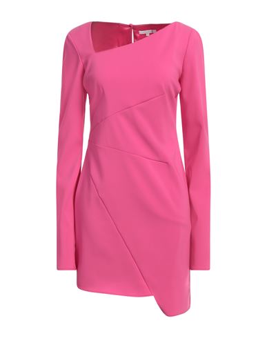 Shop Patrizia Pepe Woman Mini Dress Pink Size 6 Polyester, Elastane