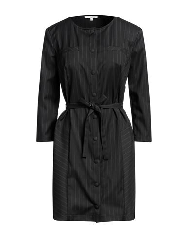 Shop Patrizia Pepe Woman Mini Dress Black Size 10 Polyester, Viscose, Elastane