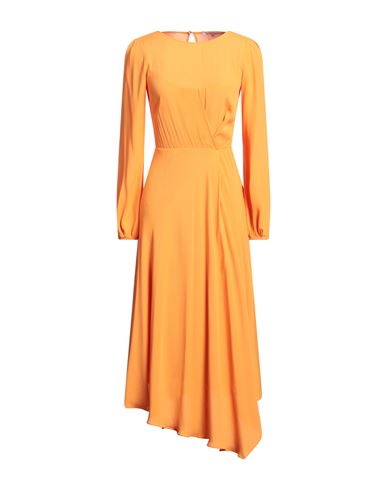 Shop Patrizia Pepe Woman Midi Dress Mandarin Size 8 Viscose