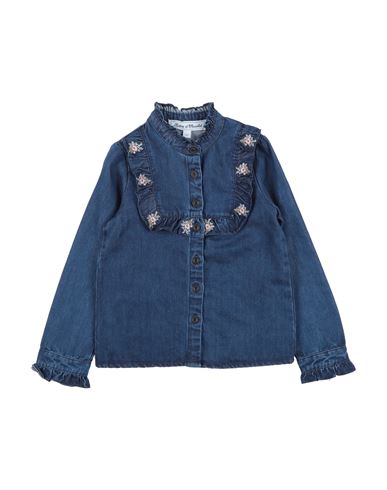 Shop Tartine Et Chocolat Toddler Girl Shirt Blue Size 5 Lyocell, Cotton