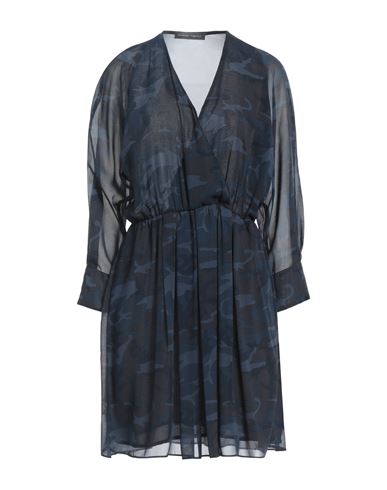 Lola Sandro Ferrone Woman Mini Dress Navy Blue Size L Polyester