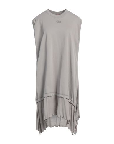 Diesel Woman Mini Dress Grey Size Xl Cotton In Gray