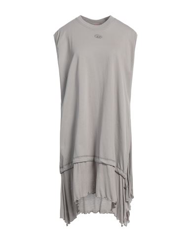 Diesel Woman Mini Dress Grey Size Xl Cotton In Grey