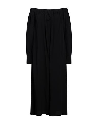 Shop Jucca Woman Midi Dress Black Size 6 Acetate, Silk