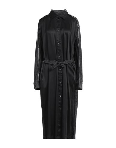 Shop Diesel Woman Maxi Dress Black Size 10 Rayon