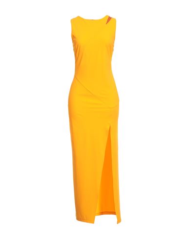 Patrizia Pepe Woman Maxi Dress Mandarin Size 1 Polyamide, Elastane In Gold