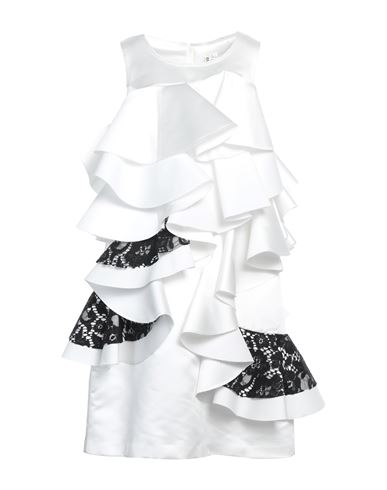 Shop Comme Des Garçons Woman Midi Dress White Size S Polyester, Cotton, Rayon, Nylon