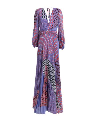 Carla Ruiz Woman Maxi Dress Purple Size 8 Polyester In Gray