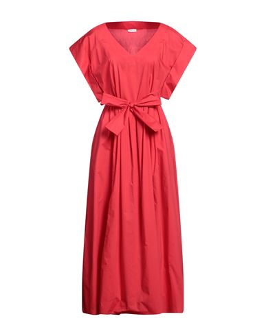 Rossopuro Woman Maxi Dress Red Size M Cotton