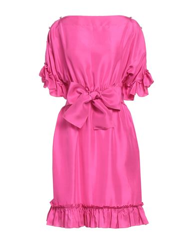 Dolce & Gabbana Woman Mini Dress Fuchsia Size 6 Silk In Pink