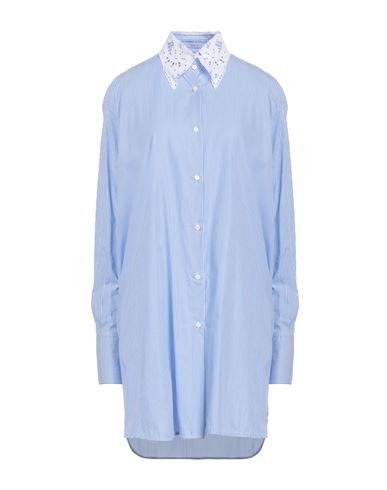 Ermanno Scervino Woman Mini Dress Light Blue Size 4 Cotton, Polyester
